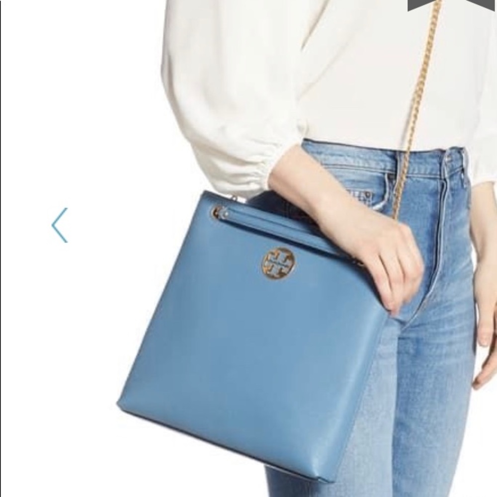 Tory Burch Blue Leather Swingpack